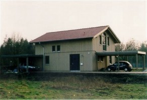 Ein Haus in Holzrahmenbauweise in Nienburg Liebenau